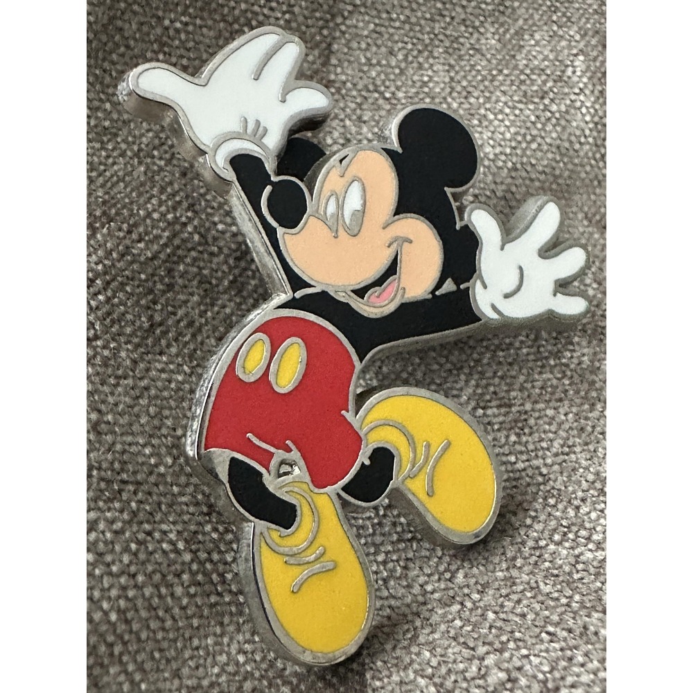 Disney Parks Mickey Mouse Jumping Pose Enamel‎ Trading Pin 2010 Extra Trading